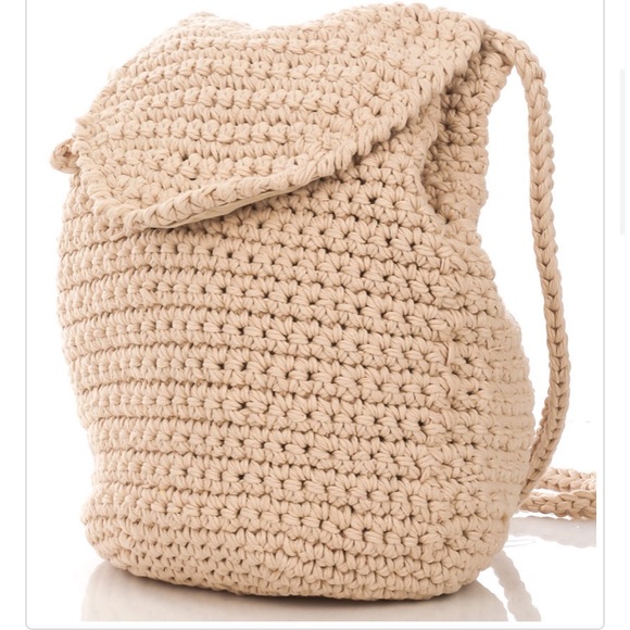 Handbags - 🌻Ivory Crochet Backpack🌻